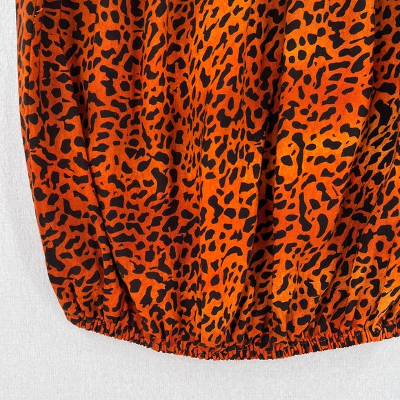 INDAH Gemma Tube Top Womens Small Medium Orange Black Cheetah Animal Print NWT - Picture 10 of 16